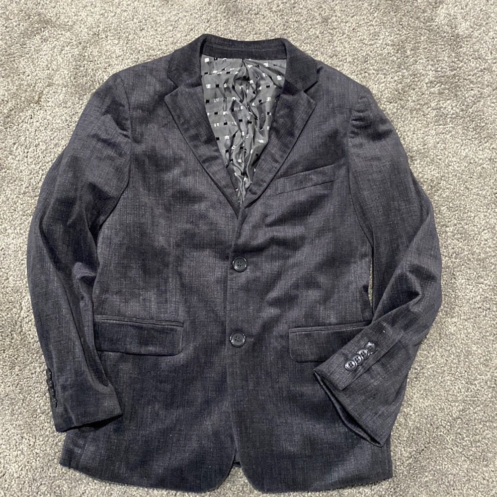 Gray Holiday Blazer by Isaac Mizrahi
